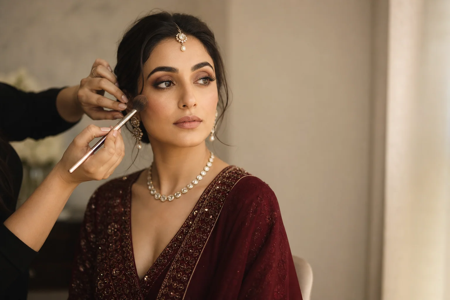Modern bridal makeup experience at DeGLAMO